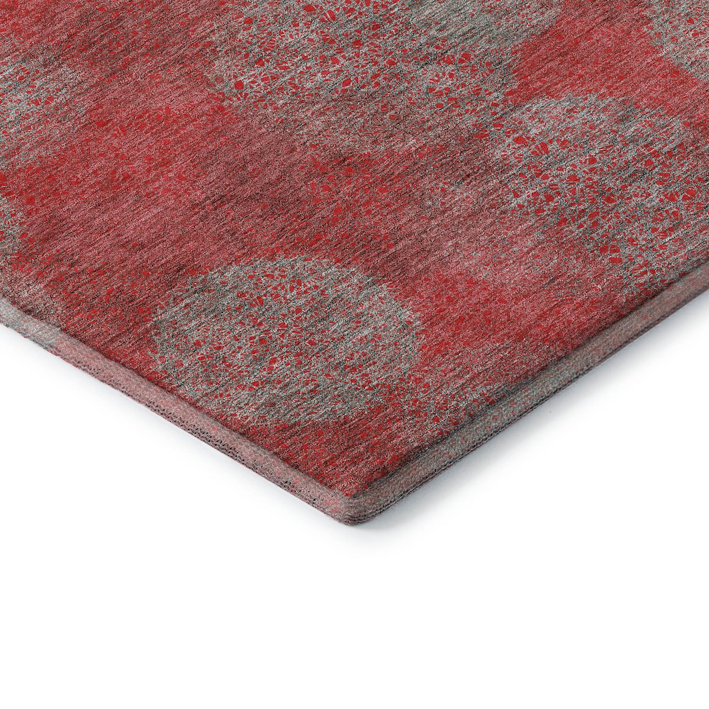 Premium Machine Washable Mayfield AMF977 Red 10' x 14' Rug