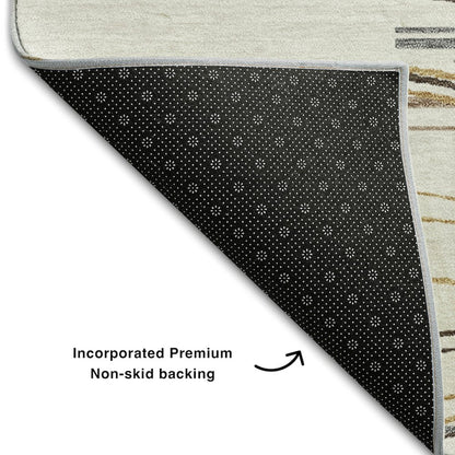 Premium Machine Washable Mayfield AMF996 Ivory 10' x 14' Rug