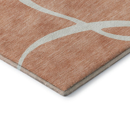 Premium Machine Washable Mayfield AMF999 Salmon 10' x 14' Rug
