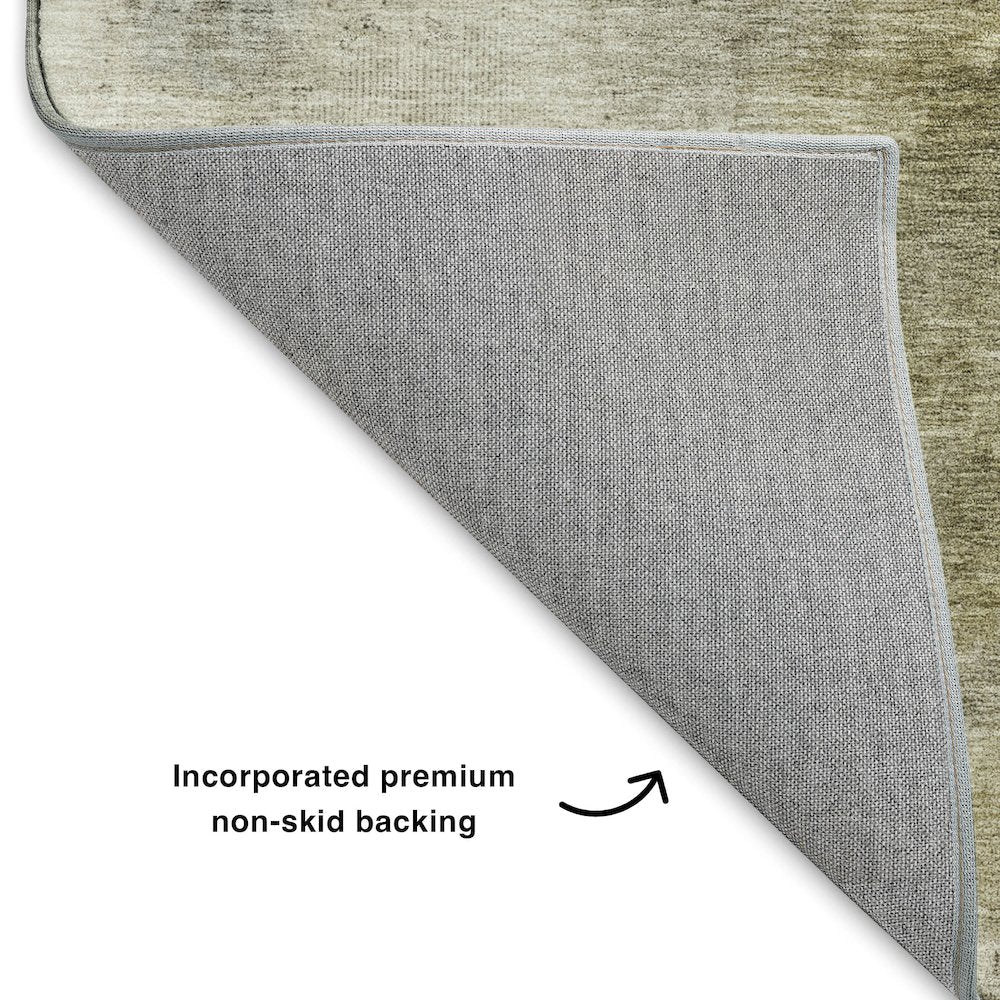 Luxury Washable Indoor/Outdoor Bresca Wheat 10' x 14' Rug