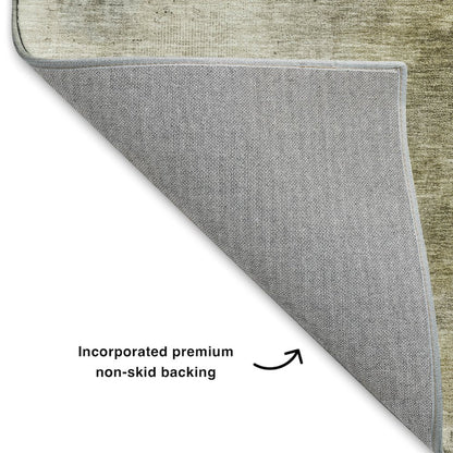 Luxury Washable Indoor/Outdoor Bresca Wheat 10' x 14' Rug