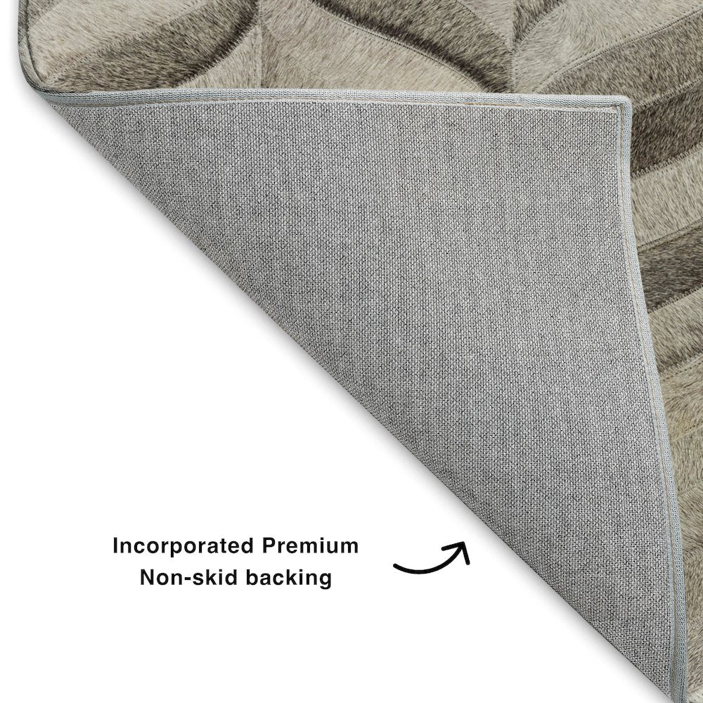 Luxury Washable Indoor/Outdoor Bozeman Gray 10' x 14' Rug