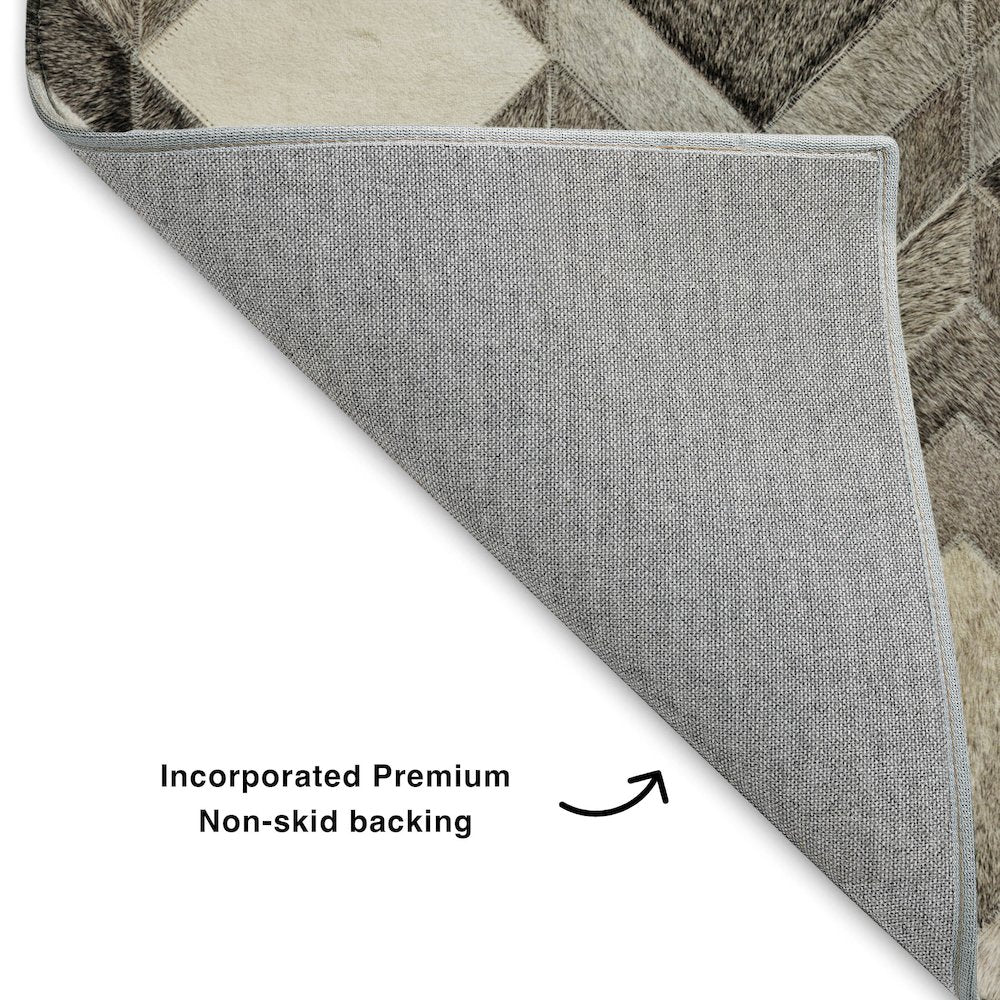 Luxury Washable Indoor/Outdoor Bozeman Gray 10' x 14' Rug