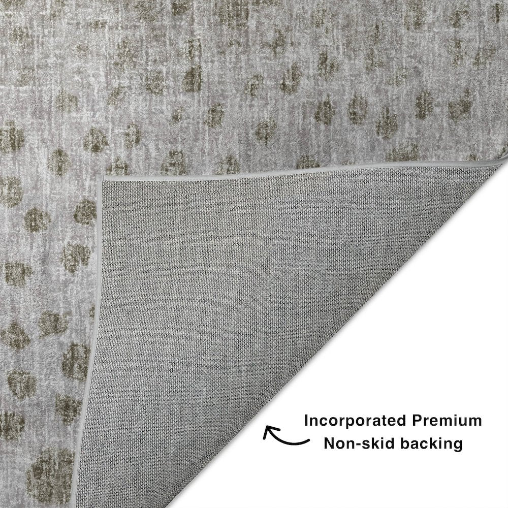 Luxury Washable Boca Taupe 10' x 14' Rug