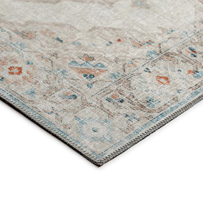 Indoor/Outdoor Marbella MB1 Ivory Washable 5' x 7'6" Rug