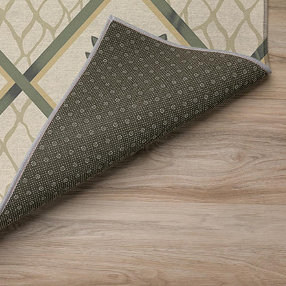 Indoor/Outdoor Kendall KE7 Beige Washable 9' x 12' Rug