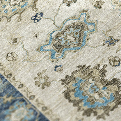 Indoor/Outdoor Marbella MB6 Flax Washable 5' x 7'6" Rug