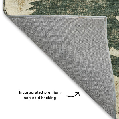 Luxury Washable Indoor/Outdoor Merry & Bright Ivory 10' x 14' Rug