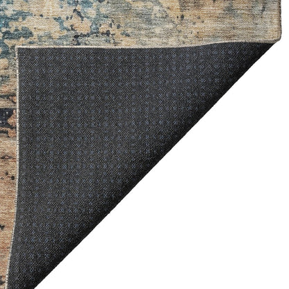 Indoor/Outdoor Nouveau Teal 10' x 14' Rug