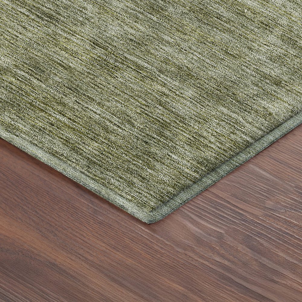 Luxury Washable Indoor/Outdoor Soft Essentials SE1 Green 10' x 14' Rug