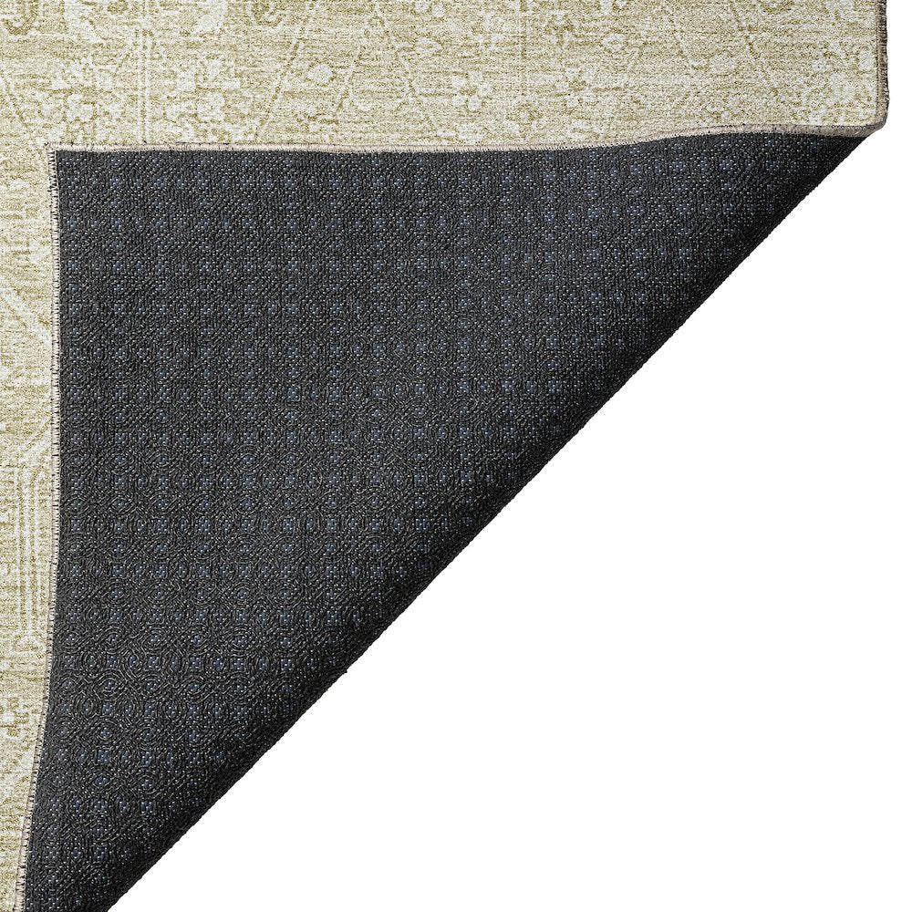 Luxury Washable Indoor/Outdoor Solace Beige 10' x 14' Rug