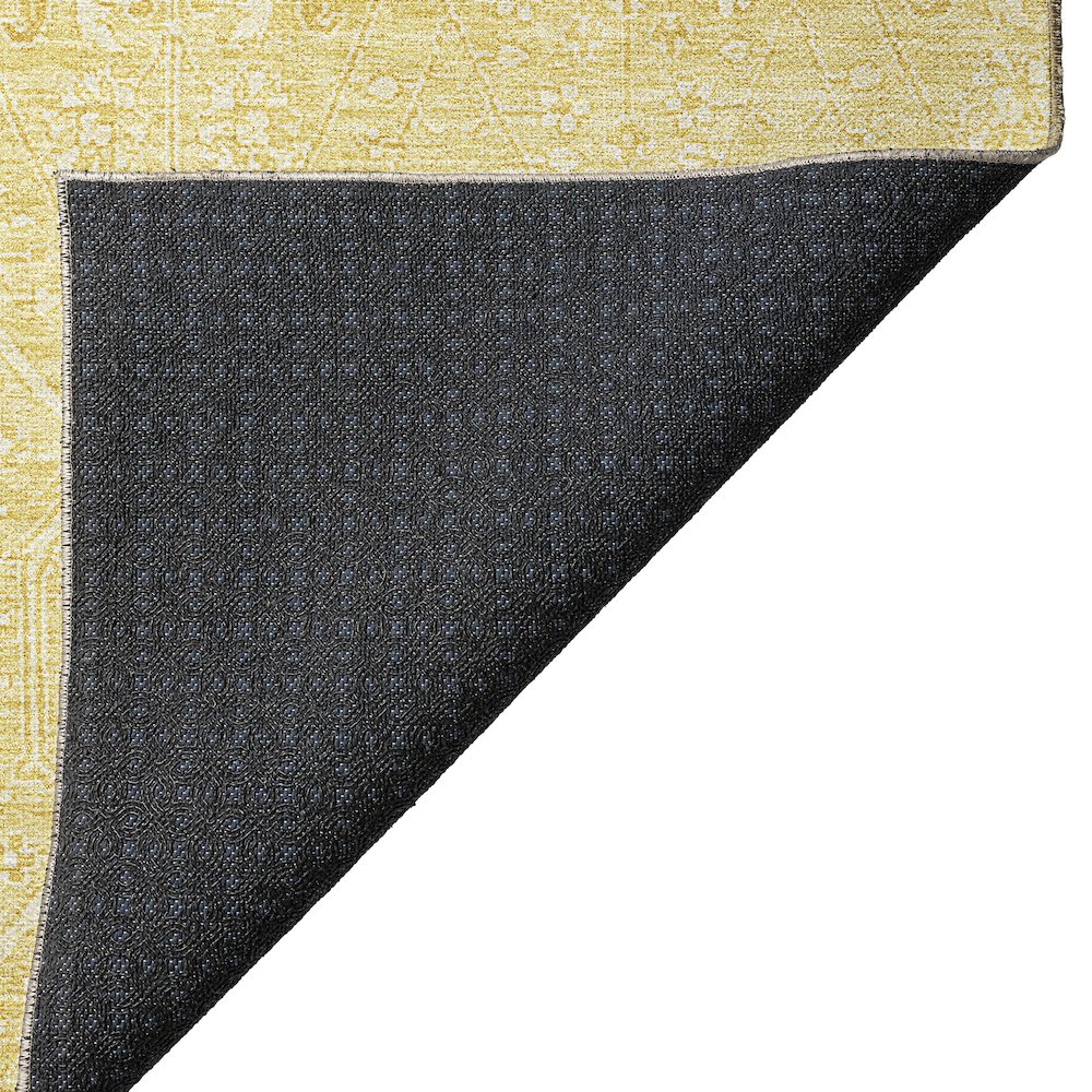 Luxury Washable Indoor/Outdoor Solace Yellow 10' x 14' Rug