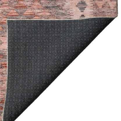 Luxury Washable Indoor/Outdoor Solace Terracotta 10' x 14' Rug