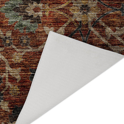 Indoor/Outdoor Silk Road Paprika 9' x 12' Rug
