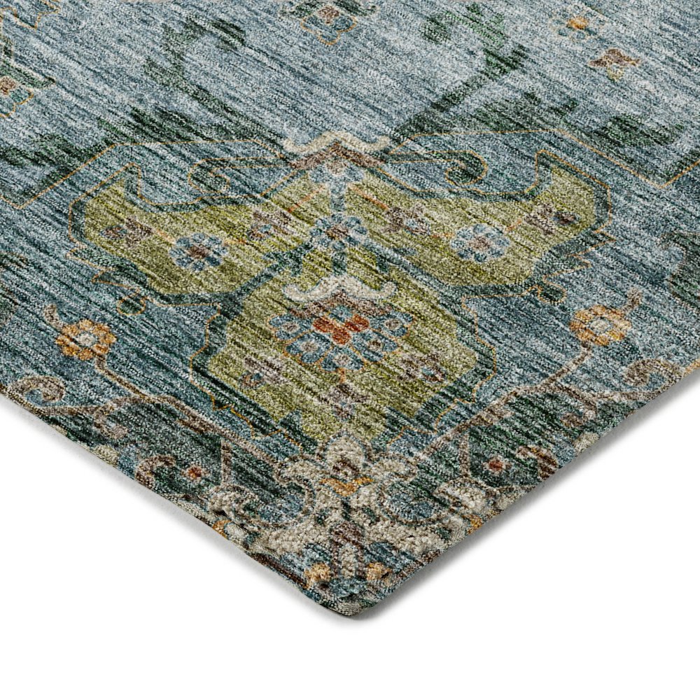 Indoor/Outdoor Silk Road Aqua 9' x 12' Rug