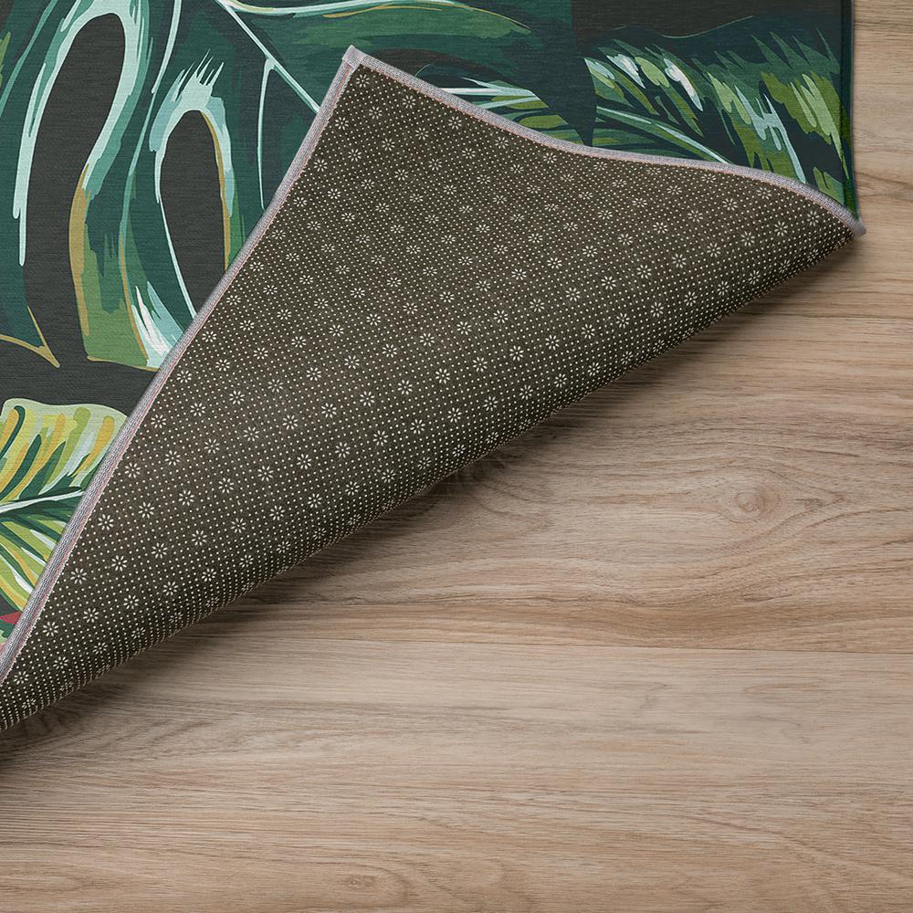 Indoor/Outdoor Tropics TC6 Black Washable 9' x 12' Rug