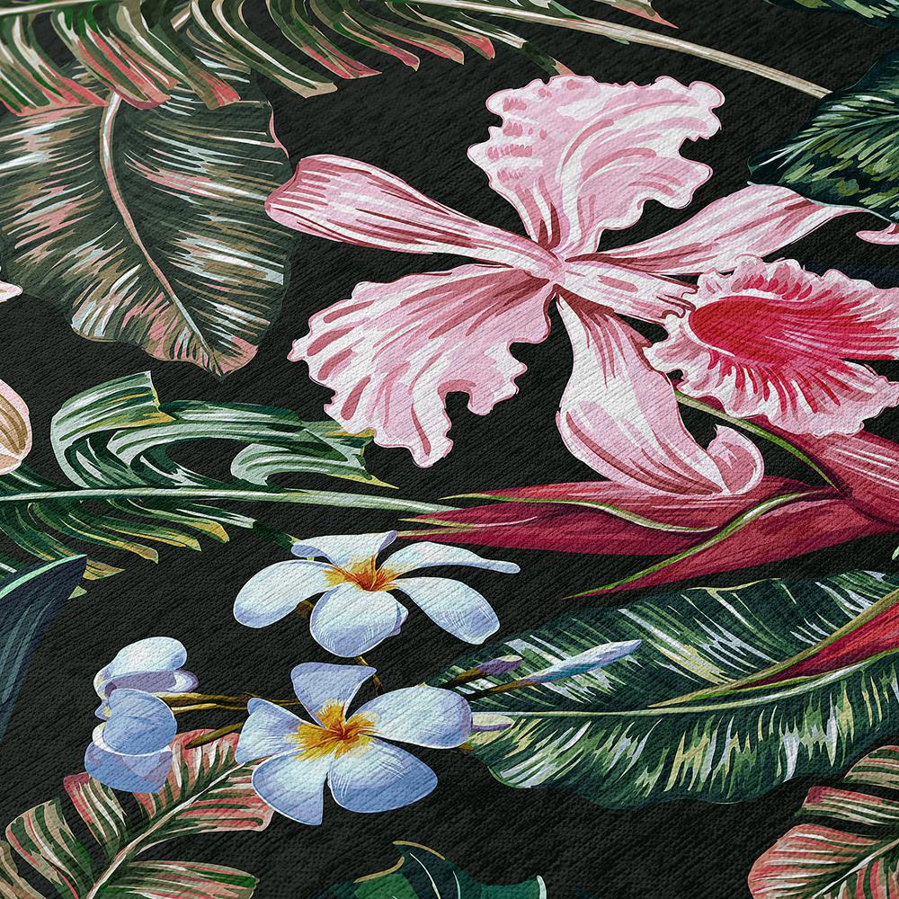 Indoor/Outdoor Tropics TC6 Black Washable 9' x 12' Rug