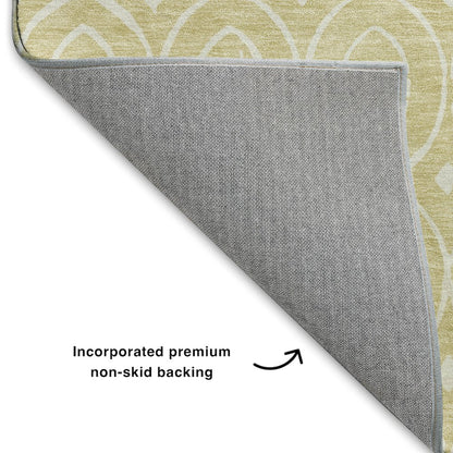 Luxury Washable Indoor/Outdoor The Reserve Wheat 10' x 14' Rug