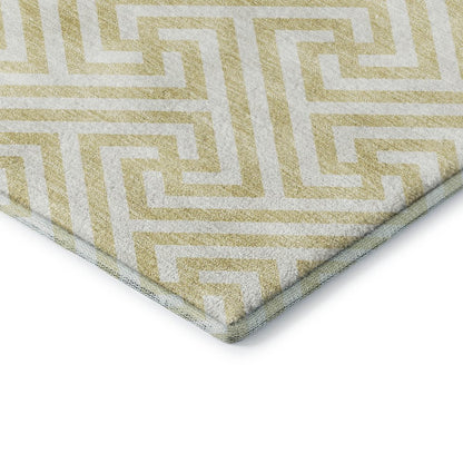 Luxury Washable Indoor/Outdoor The Reserve Wheat 10' x 14' Rug