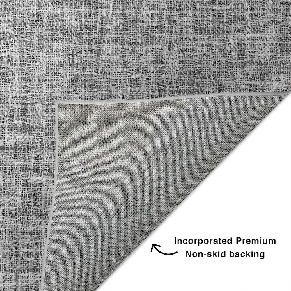 Luxury Washable Voyage VY1 Gray 10' x 14' Rug