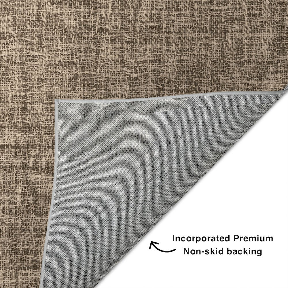 Luxury Washable Voyage VY1 Brown 10' x 14' Rug
