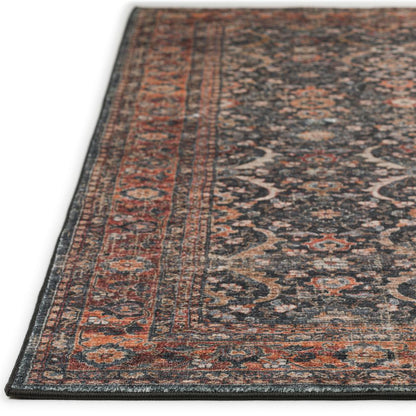 Jericho JC1 Charcoal 6' x 6' Round Rug