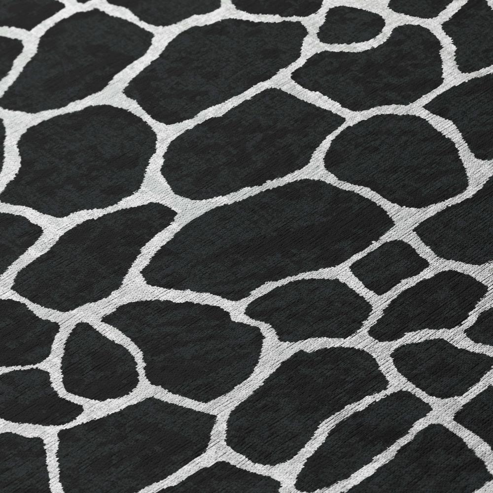 Indoor/Outdoor Mali ML4 Midnight Washable 6' x 6' Round Rug