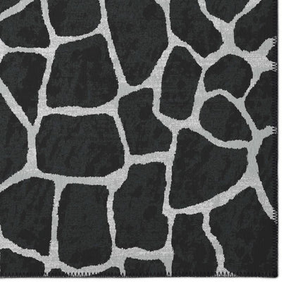 Indoor/Outdoor Mali ML4 Midnight Washable 6' x 6' Round Rug