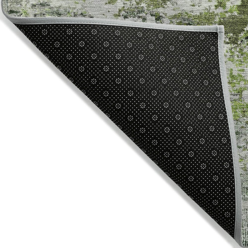 Machine Washable Indoor/Outdoor Chantille Aloe 1'8" x 2'6" Rug