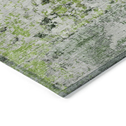 Machine Washable Indoor/Outdoor Chantille Aloe 1'8" x 2'6" Rug