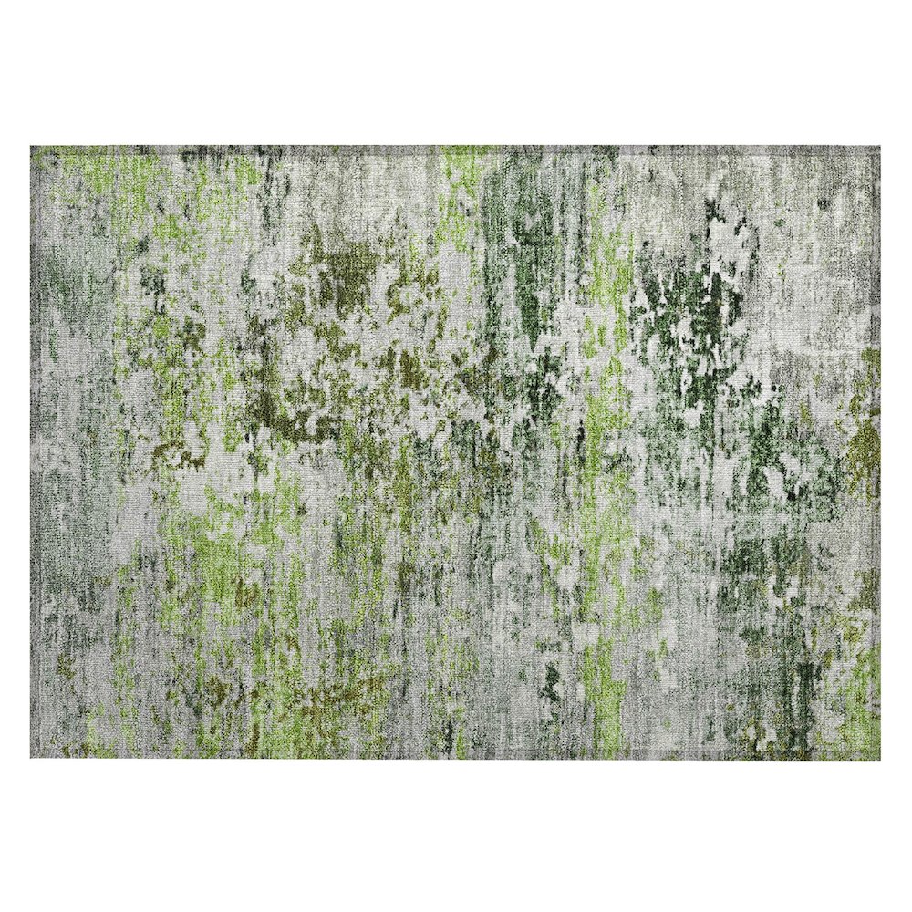 Machine Washable Indoor/Outdoor Chantille Aloe 1'8" x 2'6" Rug