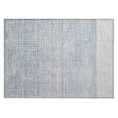 Machine Washable Indoor/Outdoor Chantille Sky 1'8" x 2'6" Rug