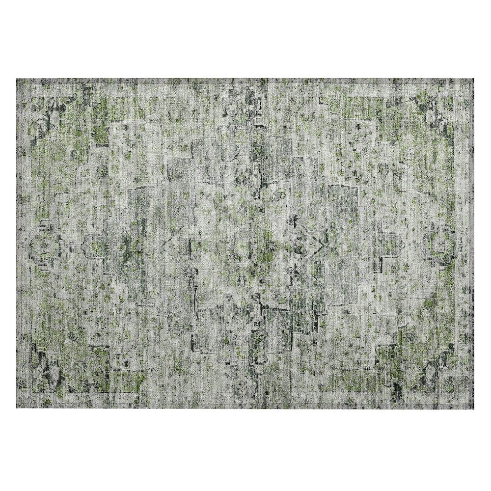 Machine Washable Indoor/Outdoor Chantille Aloe 1'8" x 2'6" Rug