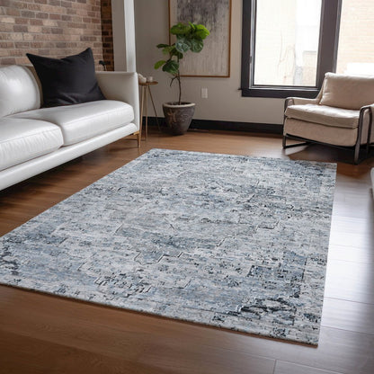 Machine Washable Indoor/Outdoor Chantille Sky 2'6" x 3'10" Rug