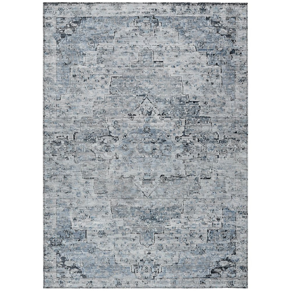 Machine Washable Indoor/Outdoor Chantille Sky 2'6" x 3'10" Rug