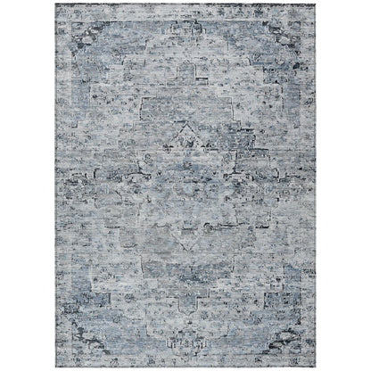 Machine Washable Indoor/Outdoor Chantille Sky 2'6" x 3'10" Rug