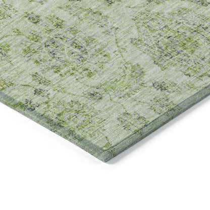 Machine Washable Indoor/Outdoor Chantille Aloe 1'8" x 2'6" Rug