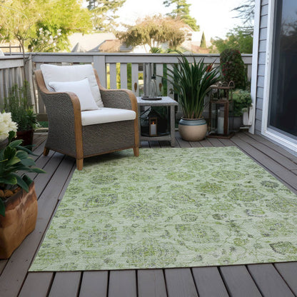 Machine Washable Indoor/Outdoor Chantille Aloe 2'6" x 3'10" Rug