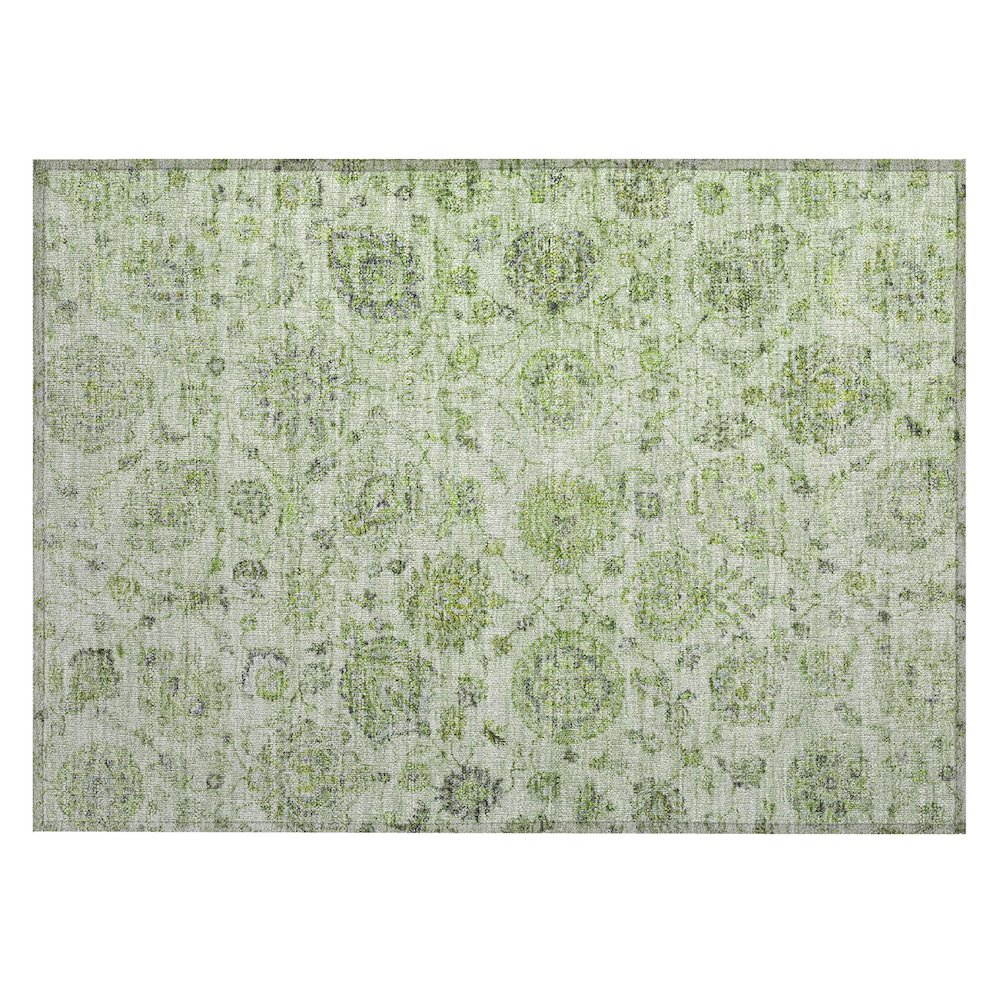 Machine Washable Indoor/Outdoor Chantille Aloe 1'8" x 2'6" Rug