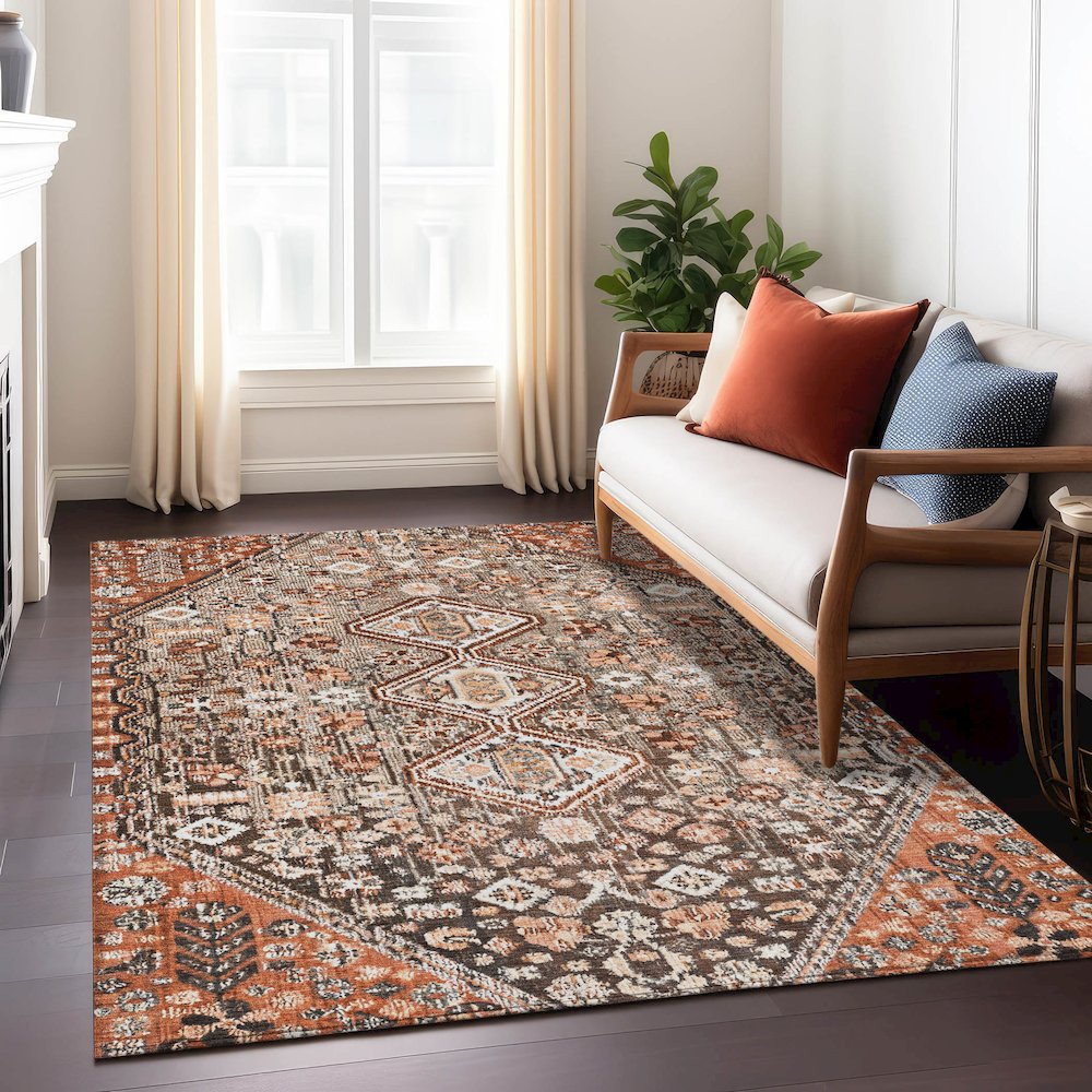 Machine Washable Indoor/Outdoor Chantille Fudge 2'6" x 3'10" Rug
