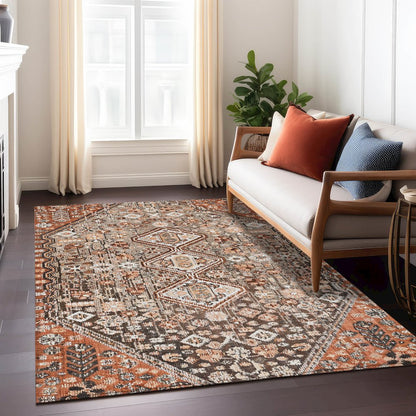 Machine Washable Indoor/Outdoor Chantille Fudge 2'6" x 3'10" Rug