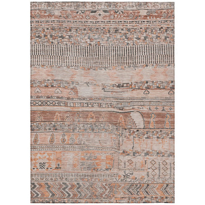 Machine Washable Indoor/Outdoor Chantille Terracotta 2'6" x 3'10" Rug