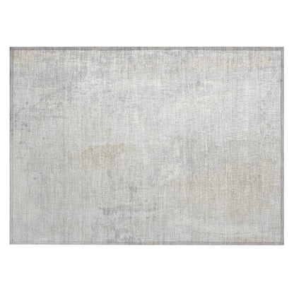 Machine Washable Indoor/Outdoor Chantille Ivory 1'8" x 2'6" Rug