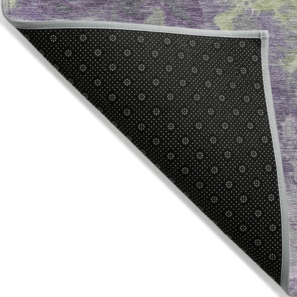 Machine Washable Indoor/Outdoor Chantille Lavender 1'8" x 2'6" Rug