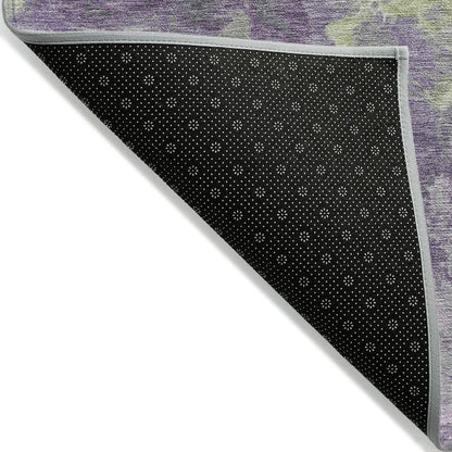 Machine Washable Indoor/Outdoor Chantille Lavender 1'8" x 2'6" Rug
