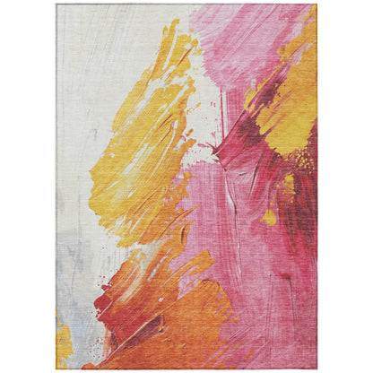Machine Washable Indoor/Outdoor Chantille Blush 2'6" x 3'10" Rug