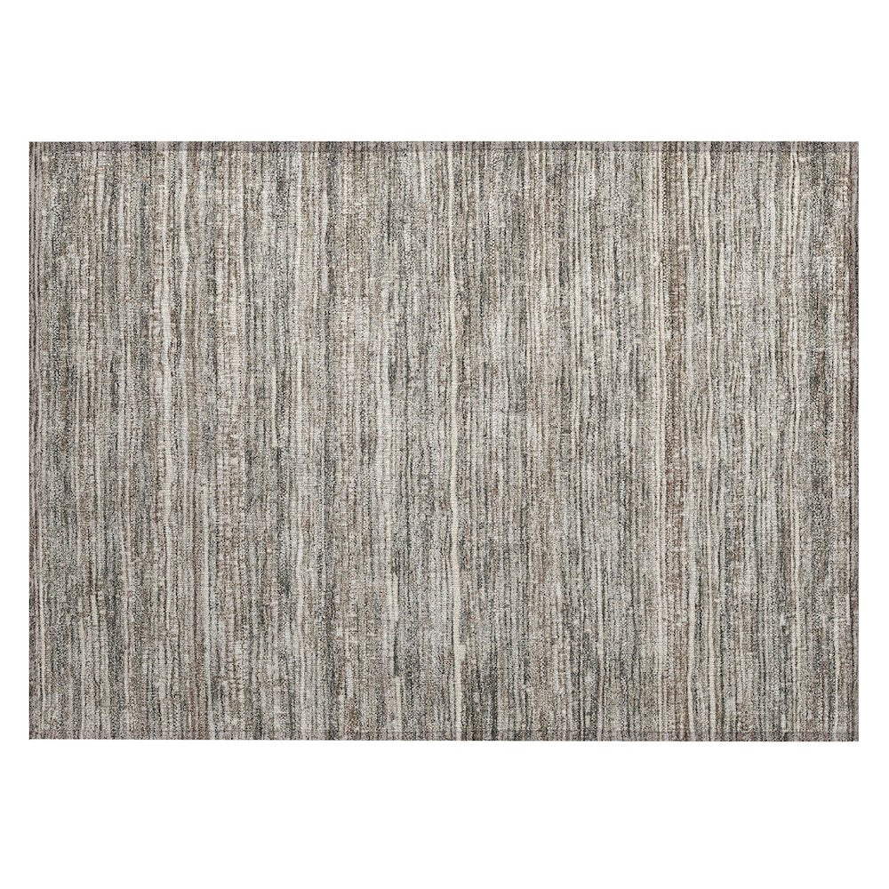 Machine Washable Indoor/Outdoor Chantille Beige 1'8" x 2'6" Rug