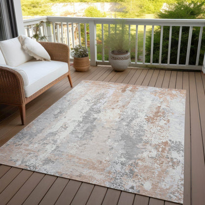 Machine Washable Indoor/Outdoor Chantille Coral 2'6" x 3'10" Rug
