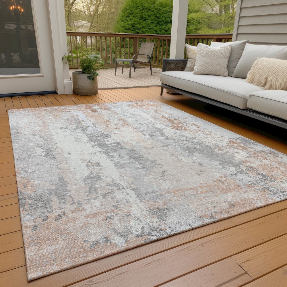 Machine Washable Indoor/Outdoor Chantille Coral 2'6" x 3'10" Rug