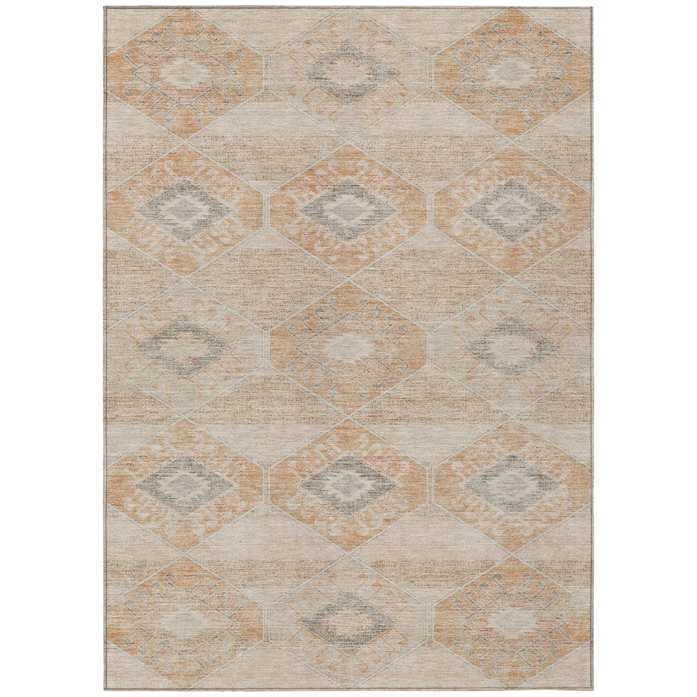 Machine Washable Indoor/Outdoor Chantille Copper 2'6" x 3'10" Rug